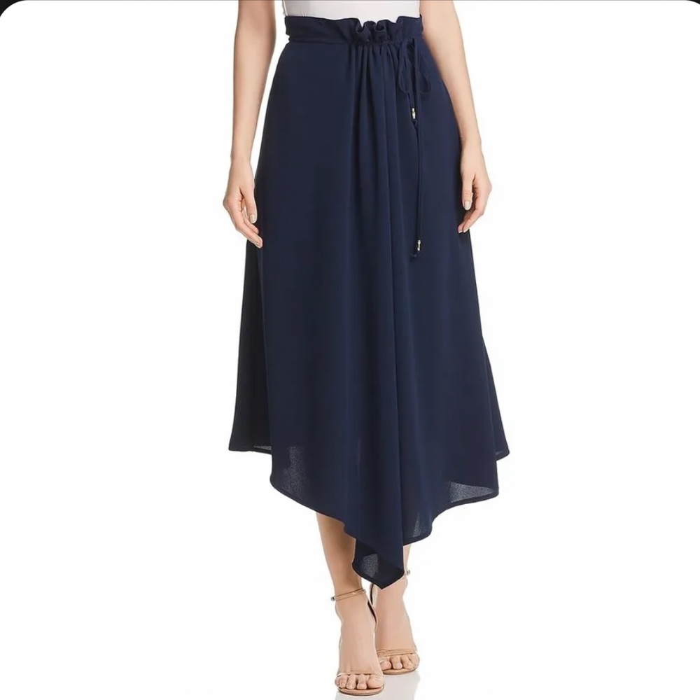 Donna Karan New York asymmetrical navy skirt XS